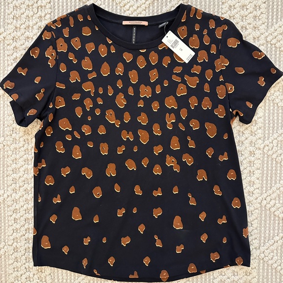 Scotch & Soda Tops - Scotch & Soda — NWT Size M — Women’s Cheetah 3D T-Shirt